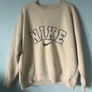 Nike Tan/Beige Crewneck Sweatshirt